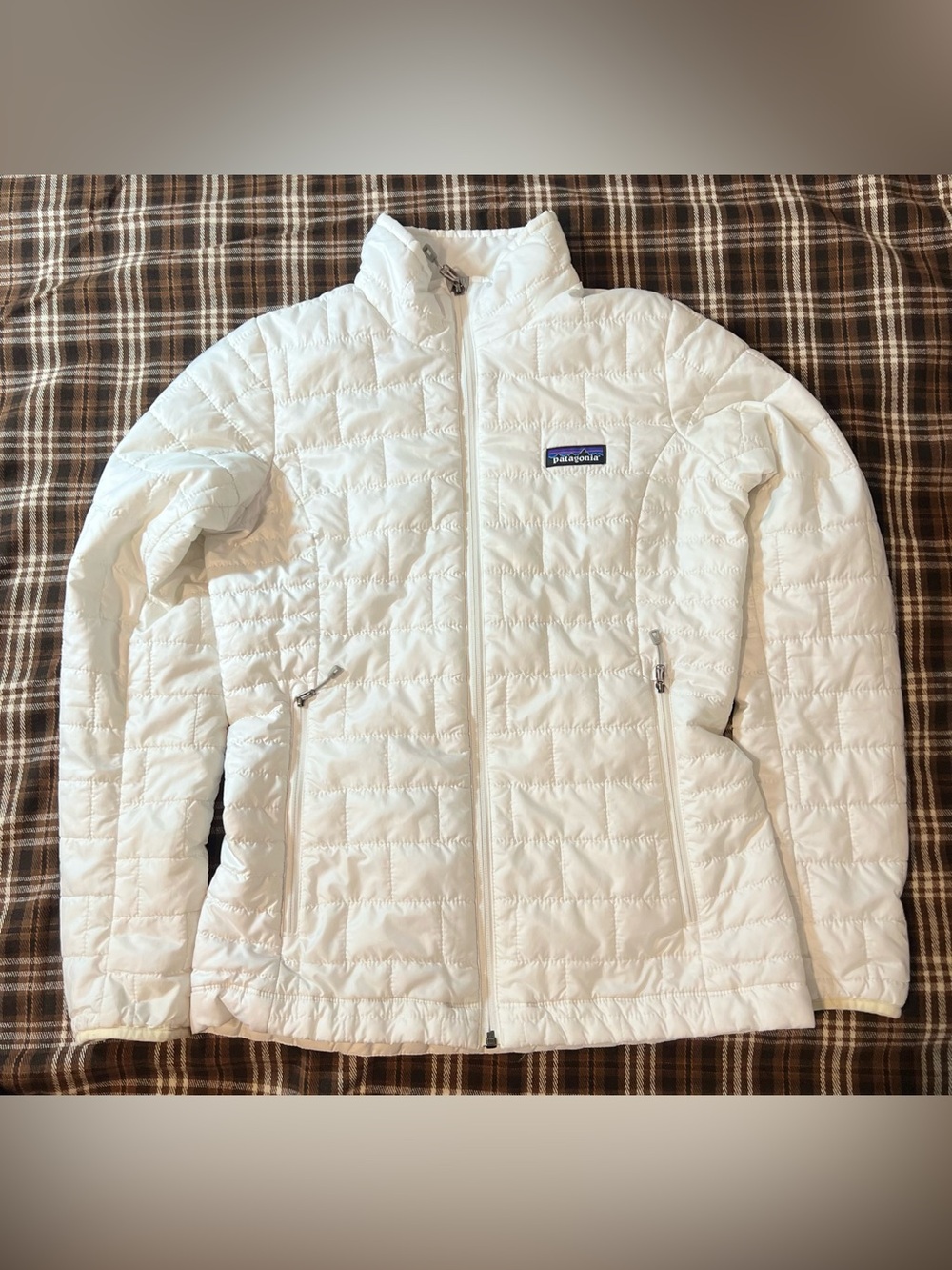 Patagonia Women's Nano Puff White Quilted Insulated Puffer Primaloft Jacket XS